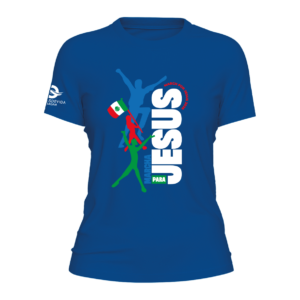 Playera Dama - 100% algodón manga corta color azul rey
